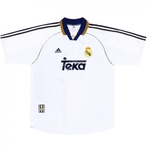 Retro Real Madrid 1998-00 Voetbalshirt Thuis Retro Real Madrid 1998-00 Voetbalshirt Thuis